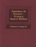 Portada de ZIBALDONE DI PENSIERI
