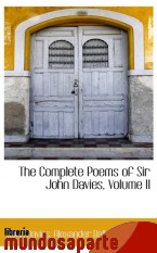 Portada de THE COMPLETE POEMS OF SIR JOHN DAVIES, VOLUME II