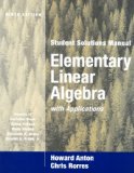 Portada de ELEMENTARY LINEAR ALGEBRA WITH APPLICATIONS: STUDENT SOLUTIONS MANUAL