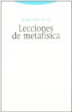 Portada de LECCIONES DE METAFÍSICA