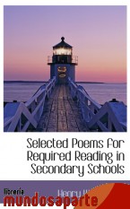 Portada de SELECTED POEMS FOR REQUIRED READING IN SECONDARY SCHOOLS