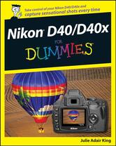 Portada de NIKON D40/D40X FOR DUMMIES