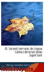 Portada de M. TERENTI VARRONIS DE LINGUA LATINA LIBRORUM QUAE SUPERSUNT