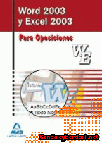 Portada de WORD2003 Y EXCEL2003 PARA OPOSICIONES - EBOOK