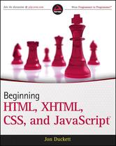 Portada de BEGINNING HTML, XHTML, CSS, AND JAVASCRIPT