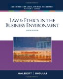 Portada de LAW AND ETHICS IN THE BUSINESS ENVIRONMENT (SOUTH-WESTERN LEGAL STUDIES IN)
