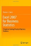 Portada de EXCEL 2007 FOR BUSINESS STATISTICS