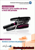 Portada de MÓDULO 2. MONTAJES PARA CAMBIOS DE FORMA E INICIO DEL PEINADO. SERVICIOS AUXILIARES DE PELUQUERÍA. CERTIFICADO DE PROFESIONALIDAD - EBOOK