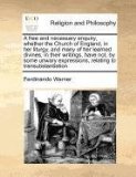 Portada de A FREE AND NECESSARY ENQUIRY, WHETHER THE CHURCH OF ENGLAND, IN HER LITURGY, AND MANY OF HER LEARNED DIVINES, IN THEIR WRITINGS, HAVE NOT, BY SOME UNWARY EXPRESSIONS, RELATING TO TRANSUBSTANTIATION