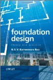 Portada de FOUNDATION DESIGN: THEORY AND PRACTICE