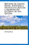 Portada de REFRANES DE SANCHO PANZA. AVENTURAS Y DESVENTURAS MALICIAS Y AGUDEZAS DEL ESCUDERO DE DON QUIJOTE