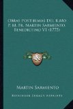 Portada de OBRAS POSTHUMAS DEL R.MO P. M. FR. MARTIN SARMIENTO, BENEDICTINO V1 (1775)