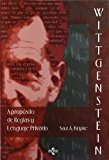 Portada de WITTGENSTEIN. A PROPOSITO DE REGLAS Y LENGUAJE PRIVADO: UNA EXPOSICION ELEMENTAL