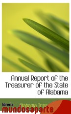 Portada de ANNUAL REPORT OF THE TREASURER OF THE STATE OF ALABAMA