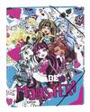 Portada de PAQ/2 CARPETA CARTON F&ordm; GOMAS CON SOLAPAS MONSTER HIGH