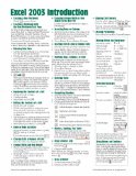 Portada de MICROSOFT EXCEL 2003 INTRODUCTION QUICK REFERENCE GUIDE (CHEAT SHEET OF INSTRUCTIONS, TIPS & SHORTCUTS - LAMINATED CARD)