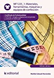 Portada de MATERIALES, HERRAMIENTAS, MÁQUINAS Y EQUIPOS DE CONFECCIÓN. TCPF0109 - ARREGLOS Y ADAPTACIONES DE PRENDAS Y ARTÍCULOS EN TEXTIL Y PIEL