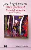 Portada de OBRA POETICA II:  MATERIAL MEMORIA