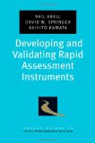 Portada de DEVELOPING AND VALIDATING RAPID ASSESSMENT INSTRUMENTS (POCKET GUIDES TO SOCIAL WORK RESEARCH METHODS)