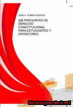 Portada de 306 PREGUNTAS DE DERECHO CONSTITUCIONAL PARA ESTUDIANTES Y OPOSITORES. - EBOOK