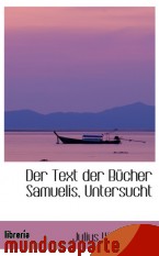 Portada de DER TEXT DER BÜCHER SAMUELIS, UNTERSUCHT