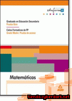 Portada de MATEMÁTICAS. GRADUADO EN EDUCACIÓN SECUNDARIA (PRUEBA LIBRE). CICLOS FORMATIVOS DE FP (GRADO MEDIO: PRUEBA DE ACCESO). - EBOOK