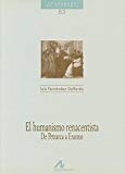 Portada de EL HUMANISMO RENACENTISTA: DE PETRARCA A ERASMO