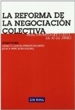 Portada de LA REFORMA DE LA NEGOCIACIÓN COLECTIVA