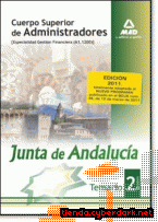 Portada de CUERPO SUPERIOR DE ADMINISTRADORES [ESPECIALIDAD GESTIÓN FINANCIERA (A1 1200)] DE LA JUNTA DE ANDALUCÍA. TEMARIO. VOLUMEN II - EBOOK