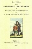 Portada de LA VIDA DEL LAZARILLO DE TORMES Y SUS FORTUNAS Y ADVERSIDADES PORD. DIEGO HURTADO DE MENDOZA