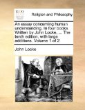 Portada de AN ESSAY CONCERNING HUMAN UNDERSTANDING.