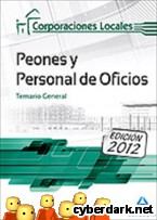 Portada de PEONES Y PERSONAL  DE OFICIOS DE CORPORACIONES LOCALES. TEMARIO GENERAL - EBOOK
