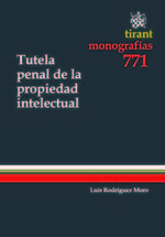 Portada de TUTELA PENAL DE LA PROPIEDAD INTELECTUAL