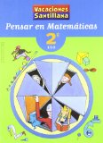 Portada de VACACIÓNES SANTILLANA, PENSAR EN MATEMÁTICAS, 2 ESO