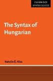 Portada de THE SYNTAX OF HUNGARIAN HARDBACK (CAMBRIDGE SYNTAX GUIDES)