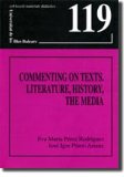Portada de COMMENTING ON TEXTS. LITERATURE, HISTORY, THE MEDIA