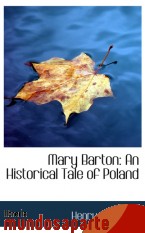 Portada de MARY BARTON: AN HISTORICAL TALE OF POLAND