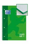 Portada de BLOC A4 OXFORD VERDE 80H 90GR CUADRICULA 5X5 EUROPEAN BOOK