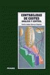 Portada de CONTABILIDAD DE COSTES.ANALISIS Y CONTROL.