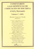 Portada de COMENTARIOS A LAS SENTENCIAS DE UNIFICACIÓN DE DOCTRINA. CIVIL Y MERCANTIL. VOLUMEN 3º. 2009.