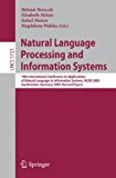 Portada de NATURAL LANGUAGE PROCESSING AND INFORMATION SYSTEMS