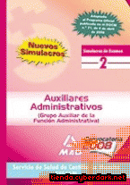 Portada de AUXILIARES ADMINISTRATIVOS DEL SERVICIO DE SALUD DE CASTILLA-LA MANCHA (SESCAM) GRUPO AUXILIAR DE LA FUNCIÓN ADMINISTRATIVA. SIMULACROS DE EXAMEN (2) - EBOOK