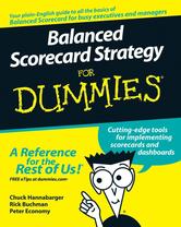 Portada de BALANCED SCORECARD STRATEGY FOR DUMMIES