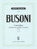 Portada de BUSONI - CONCERTINO EN SIB MAYOR OP.48 PARA CLARINETE Y PIANO (TAUBMANN)