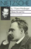 Portada de NIETZSCHE, VOL. 1: THE WILL TO POWER AS ART, VOL. 2: THE ETERNAL RECURRANCE OF THE SAME BY MARTIN HEIDEGGER (1991) PAPERBACK