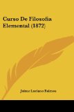 Portada de CURSO DE FILOSOFIA ELEMENTAL (1872)