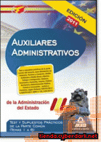 Portada de AUXILIARES ADMINISTRATIVOS DE LA ADMINISTRACIÓN DEL ESTADO. TEST Y SUPUESTOS PRÁCTICOS DE LA PARTE COMÚN (TEMAS 1 A 6) - EBOOK