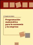 Portada de PROGRAMACIÓN MATEMÁTICA PARA LA ECONOMÍA Y LA EMPRESA