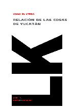 Portada de RELACIÓN DE LAS COSAS DE YUCATÁN (EBOOK)