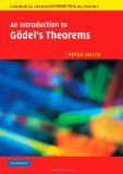 Portada de AN INTRODUCTION TO GODEL'S THEOREMS (CAMBRIDGE INTRODUCTIONS TO PHILOSOPHY)